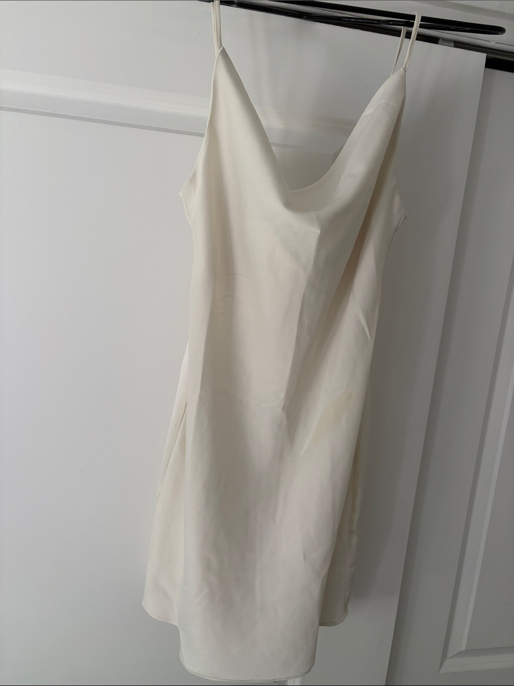 Urban outfitters Mini Slip Dress in White Silk Size XS Like New